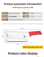Affettatrice per Verdure in Acciaio Inox, Utensile Multifunzione per Tagliare e Sminuzzare Cavolo, Lattuga, Carote e Cipolle per Preparazione in Cucina