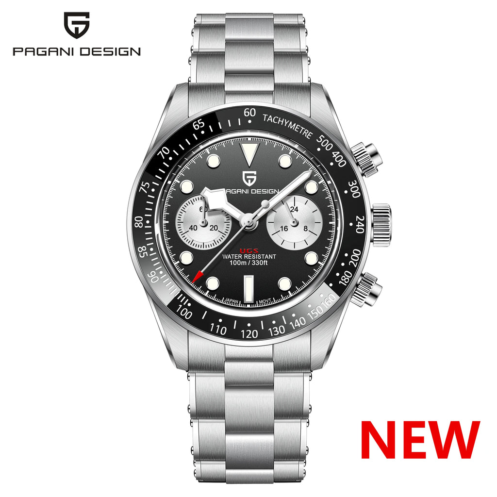 Nuovo Orologio da Uomo PAGANI DESIGN BB Panda 2026, Orologio al Quarzo di Lusso Retrò, Cronografo Sportivo da Polso, Impermeabile 100M, Luminoso