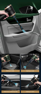 Hochleistungs-Autostaubsauger, starke Saug- und Blasfunktion 2-in-1, tragbar für Auto-/Heimreinigung, Staubentfernung von Sitzen/Fußmatten/Kofferraum