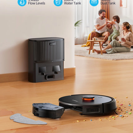 Laresar L20 Robot Vacuum Cleaner with 5000Pa Suction, LDS Navigation, Auto-Empty Station, Smart APP Control for Floors and Carpets