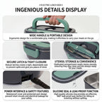 Podofo Scaldavivande Elettrico Portatile 1.5L 60W, Doppia Alimentazione per Casa, Auto, Ufficio, Pendolari, Conducenti, Camionisti