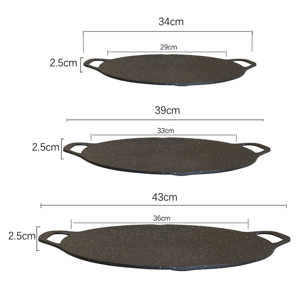 Backformen antihaftbeschichtete Pfannen zum Braten Pfanne runder Induktionsherd für Outdoor-Camping Küche Backutensilien Haushaltswerkzeuge