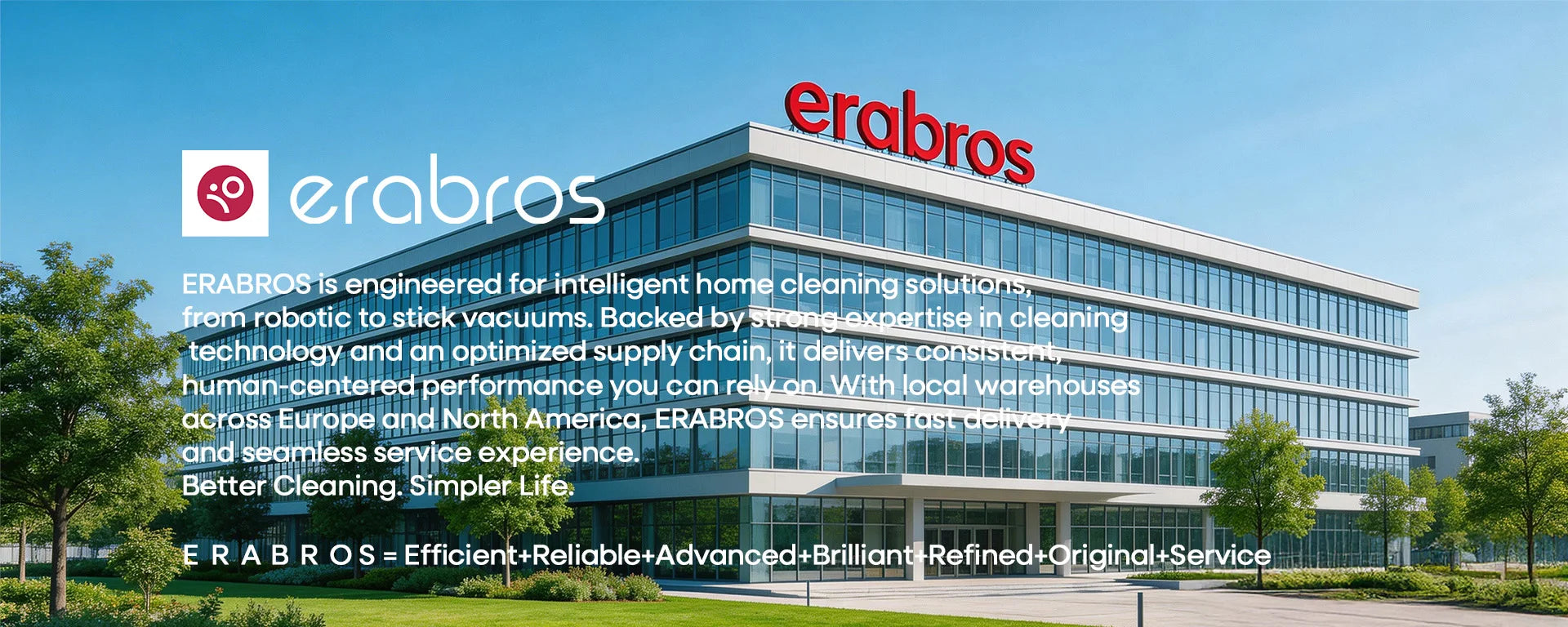 Erabros EV2 Cordless Vacuum Cleaner 450W 55kpa, High Suction Power, Smart Home Cleaner with LED Display, for Floors and Carpets