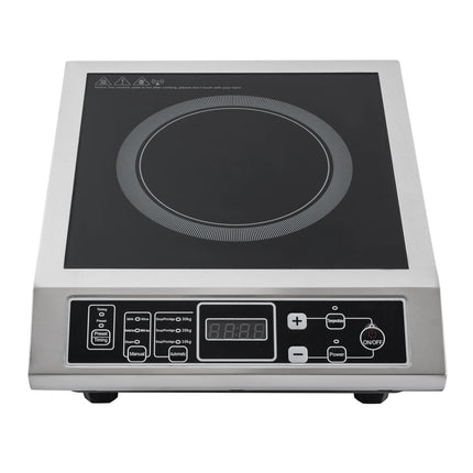 3.5 kW Portable Electric Induction Cooktop, Countertop Induction Hob with 8 Temperature Settings, IPX4 IGBT Heating Induction Cooker