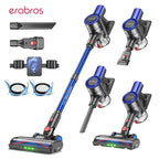 Erabros EV2 Cordless Vacuum Cleaner 450W 55kpa, High Suction Power, Smart Home Cleaner with LED Display, for Floors and Carpets