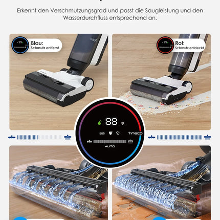 Tineco Floor One S5 Combo Smart Wet Dry Vacuum Cleaner with iLoop Technology 5-in-1 Wet Vacuum for Pet Hair Hard Floors LED Display Wi-Fi