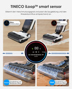 Tineco Floor One S5 Combo Smarter Nass-/Trockensauger mit iLoop-Technologie, 5-in-1 Nasssauger für Tierhaare, Hartböden, LED-Display, Wi-Fi