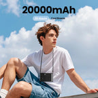 Ventilatore portatile ColdSky Ventilatore personale a 10 velocità aggiornato Ventilatori da scrivania ricaricabili da 20000 mAh con display a LED per cantiere all'aperto