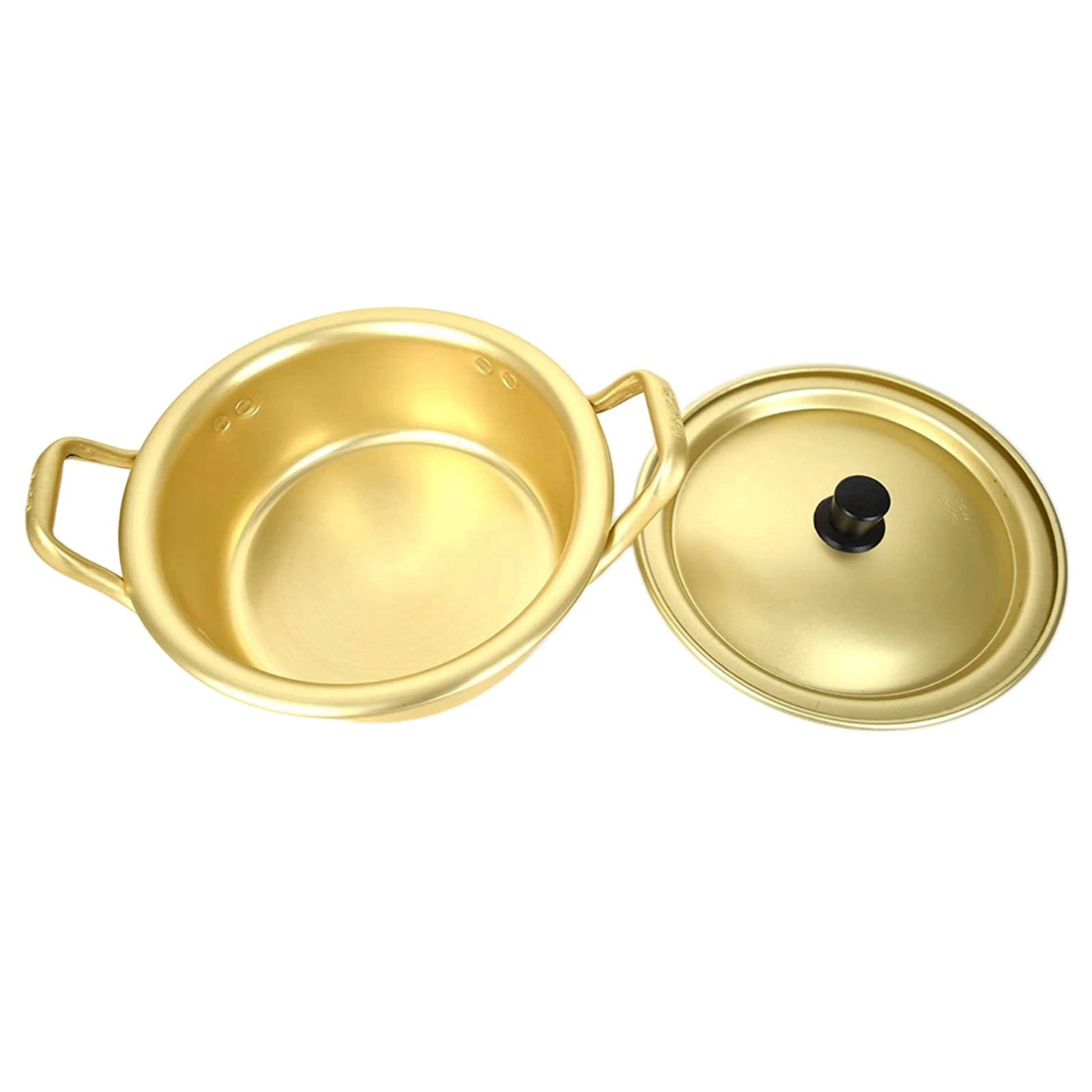 Koreanischer Ramen-Topf Nudeln Paomian Verdickter gelber Aluminiumtopf Suppentopf Hot Pot Goldene Küche Kochgeschirr Wok