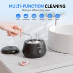 KUNPHY Dental Pod Ultraschallreiniger für Retainer, UV-Licht-Sterilisator für Aligner, Nachtschienen, Mundschutz, Zahnprothesenreiniger