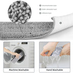 Freihändiges Flachmopp- und Eimerset für professionelle Bodenreinigungssysteme im Haushalt mit waschbaren Mikrofaserpads für Hartholz