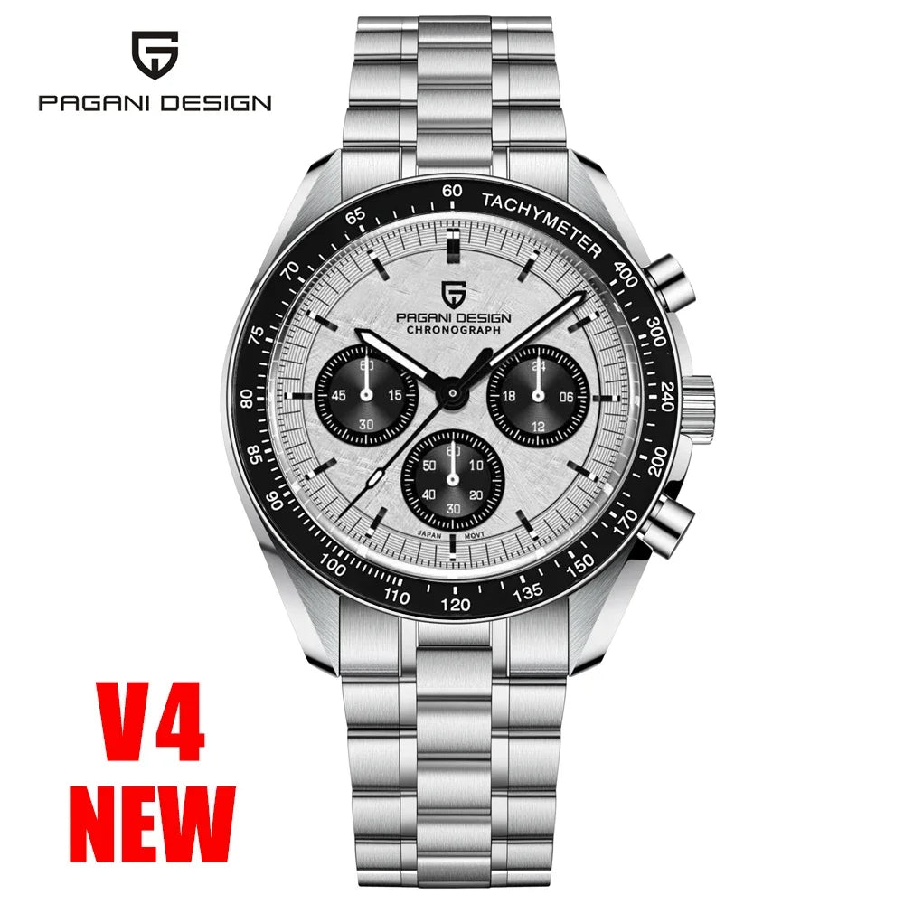 PAGANI DESIGN AK Project Mars Herrenuhren Top Luxus Quarz Herrenuhr AR Saphir Speed Sport Chronograph mit automatischem Datum