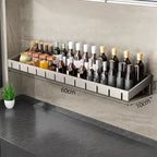 Condizionatori da cucina a parete Scaffale per spezie Scaffale per organizer Scaffale per cucina Organizzatori per scaffali da parete Gancio per appendere per la cucina