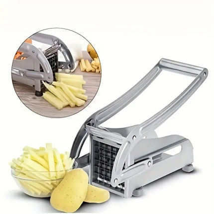 Set di 1 Utensile da Cucina in Acciaio Inox: Taglia Frutta, Taglia Verdure, Taglia Patatine Fritte, Affettatrice per Patate, Tritatutto