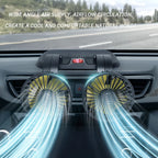 Ventilatore USB 5V, Ventilatore per Auto 12V a Doppia Testa, 2 Velocità Regolabili, Raffreddatore d'Aria Silenzioso per Interni Auto, Accessorio Essenziale per l'Estate