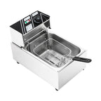 Friggitrice Elettrica Commerciale 6L 2500W 220V Euro Plug