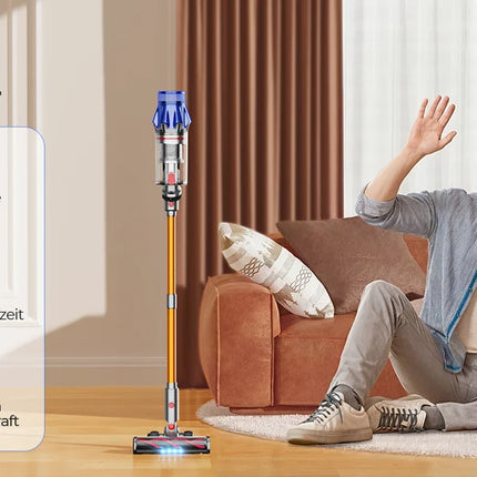 Aspirapolvere senza fili Laresar V7S 75000PA 650W, 90 minuti di autonomia, batteria rimovibile, display intelligente, elettrodomestico