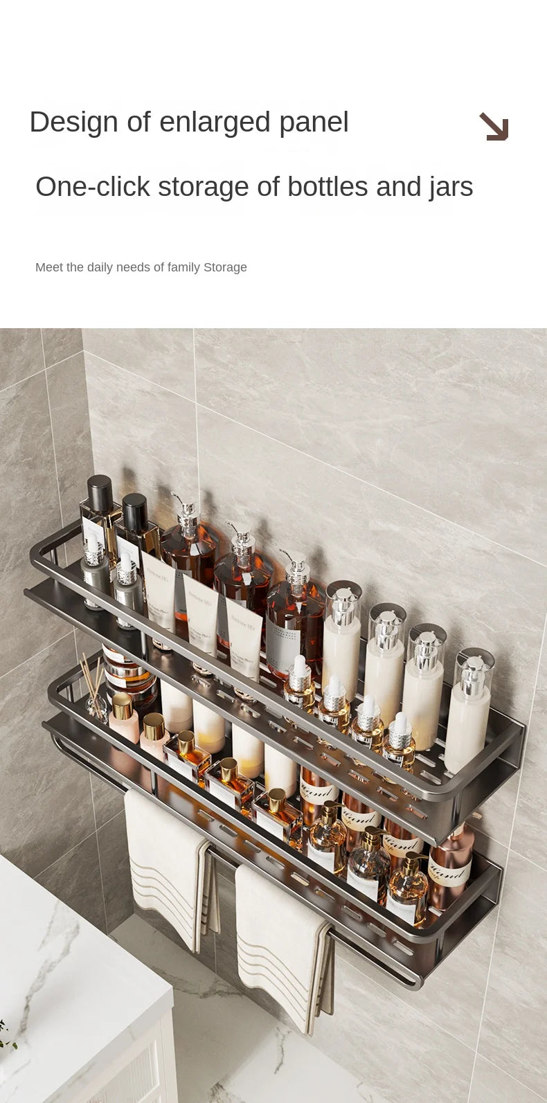 Scaffale di stoccaggio multifunzionale da cucina di lusso leggero, portaspezie a parete, condimento senza fori, portaoggetti da parete in acciaio inossidabile