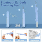 7 in 1 kit spazzola per pulizia tastiera computer penna per pulizia auricolari per auricolare strumenti per la pulizia della tastiera kit estrattore per copritasti detergente
