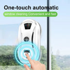 PuRuiKai AI Roboter-Fensterreiniger Intelligenter, streifenfreier Automatik-Reiniger für Fenster/Fliesen/Glastüren Selbstreinigend Extrem leise