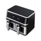 1400 W ölfreie Heißluftfritteuse, 8 l Heißluftfritteuse mit Sichtfenster, digitalem Touchdisplay, 8 Programmen und XXL-Fassungsvermögen