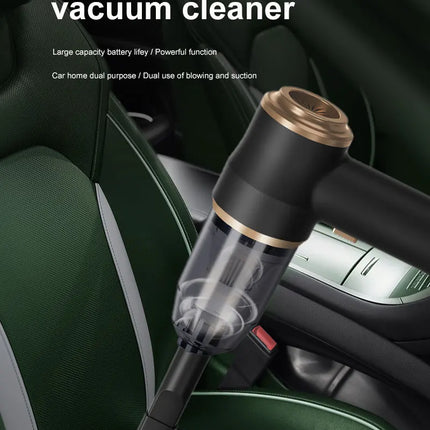 High Power Car Vacuum Cleaner, Strong Suction and Blower 2-in-1, Portable for Auto/Home Cleaning, Dust Removal from Seat/Mat/Trunk