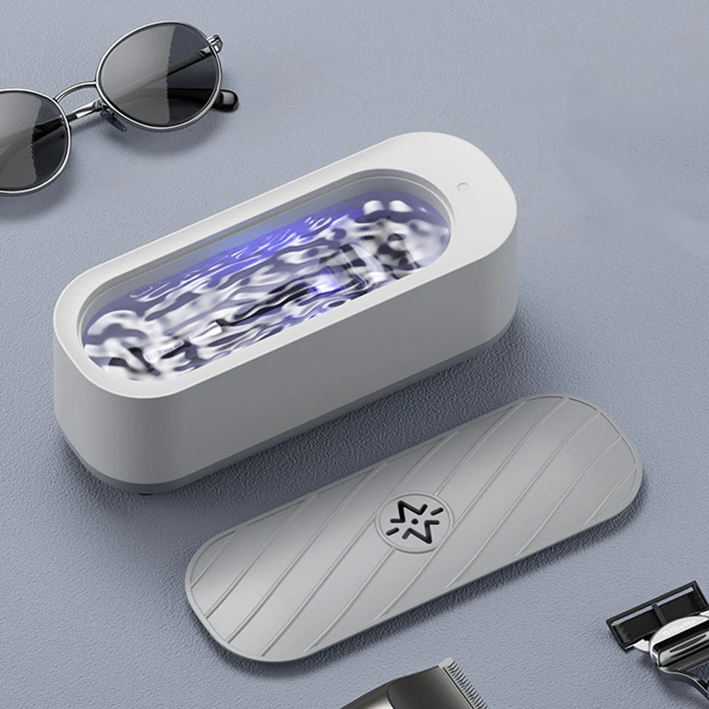 Ultraschallreinigungsmaschine mit USB-aufladbarem oder batteriebetriebenem Modus, Hochfrequenz-Vibrationsreiniger für Schmuck und Brillen