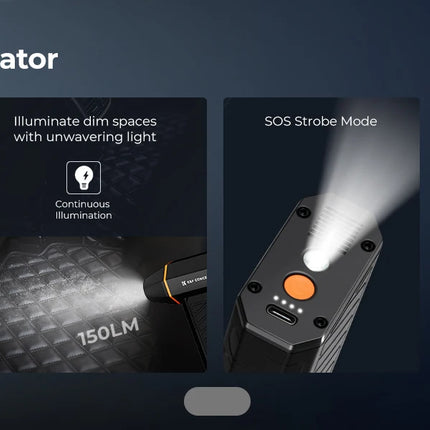 Aspirapolvere elettrico magnetico a LED da 300000 giri/min, piumino d'aria compressa 2-in-1, soffiatore e aspiratore per computer, tastiera del portatile, pulizia della fotocamera