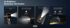 300000 giri/min aspirapolvere LED magnetico elettrico spolverino compresso 2-in-1 ventilatore d'aria e aspirazione per computer, tastiera portatile, pulizia della fotocamera