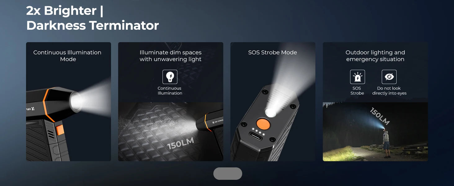 300000 giri/min aspirapolvere LED magnetico elettrico spolverino compresso 2-in-1 ventilatore d'aria e aspirazione per computer, tastiera portatile, pulizia della fotocamera