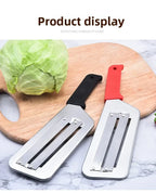 Affettatrice per Verdure in Acciaio Inox, Utensile Multifunzione per Tagliare e Sminuzzare Cavolo, Lattuga, Carote e Cipolle per Preparazione in Cucina