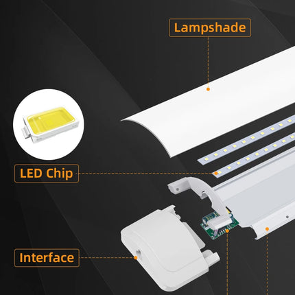 LED Lights Kitchen Under Cabinet Lamp A85-220V 10w 20w Super Bright LED Tube with 1.8m Switch Line for Home Bedroom Indoor Lamps