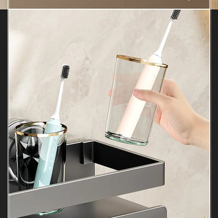 Kitchen storage with suction cup, wall-mounted condiment bottle rack, multifunctional spice rack, no drilling required