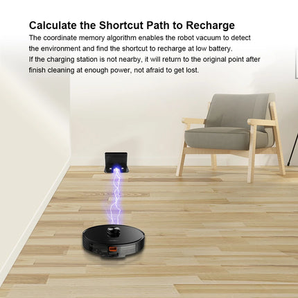 Liectroux X6 Robot Aspirapolvere LDS, navigazione laser Lidar, aspirazione combinata a secco e a umido, aspirazione 6500Pa, mappa multi-pavimento, pulizia a Y, pulizia turbo dei tappeti, zona No-Go tramite APP, area selettiva