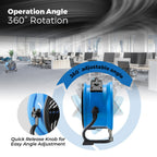 XPower FC-300 Ventilatore Industriale ad Alta Prestazione per Tutta la Stanza, Circolatore d'Aria, Ventilatore da Pavimento Multiuso a Velocità Variabile