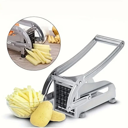 Set di 1 Utensile da Cucina in Acciaio Inox: Taglia Frutta, Taglia Verdure, Taglia Patatine Fritte, Affettatrice per Patate, Tritatutto