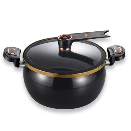 1 piece micro pressure pot, best enamel used, new stew pot that cooks food faster, safe pressure soup pot