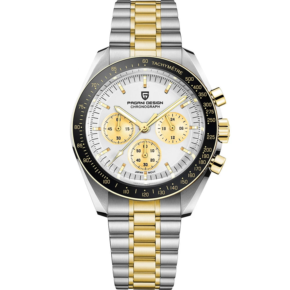 PAGANI DESIGN Orologio da Uomo al Quarzo Cronografo Modello PD-1701 Vetro Zaffiro Impermeabile 100M