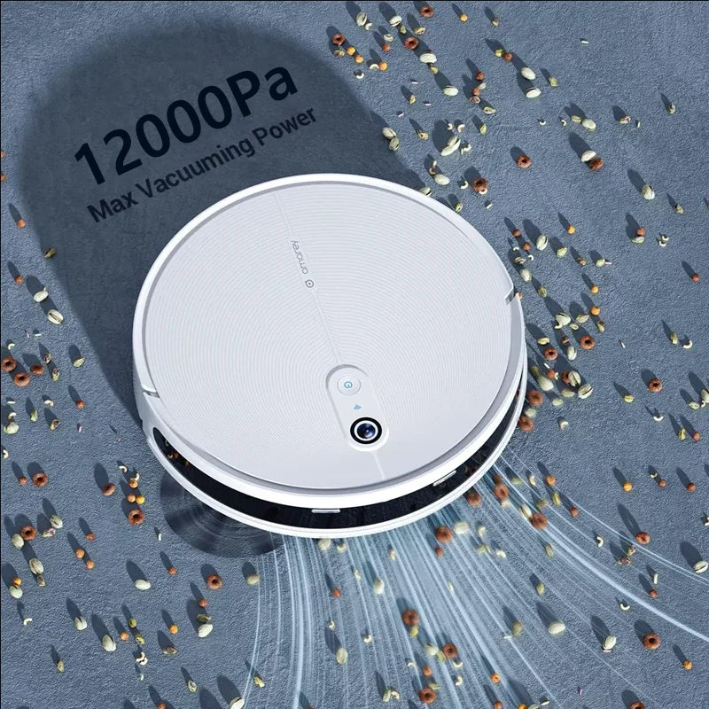 Arnagar Smart Home Saug- und Wischroboter mit automatischer Entleerung, App-Steuerung, 12000Pa, VSLAM, 5200mAh, geräuscharm für Teppichreinigung