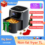 Patbrela Friggitrice ad Aria Visibile 7.0L 8-in-1 1500W 220-240V