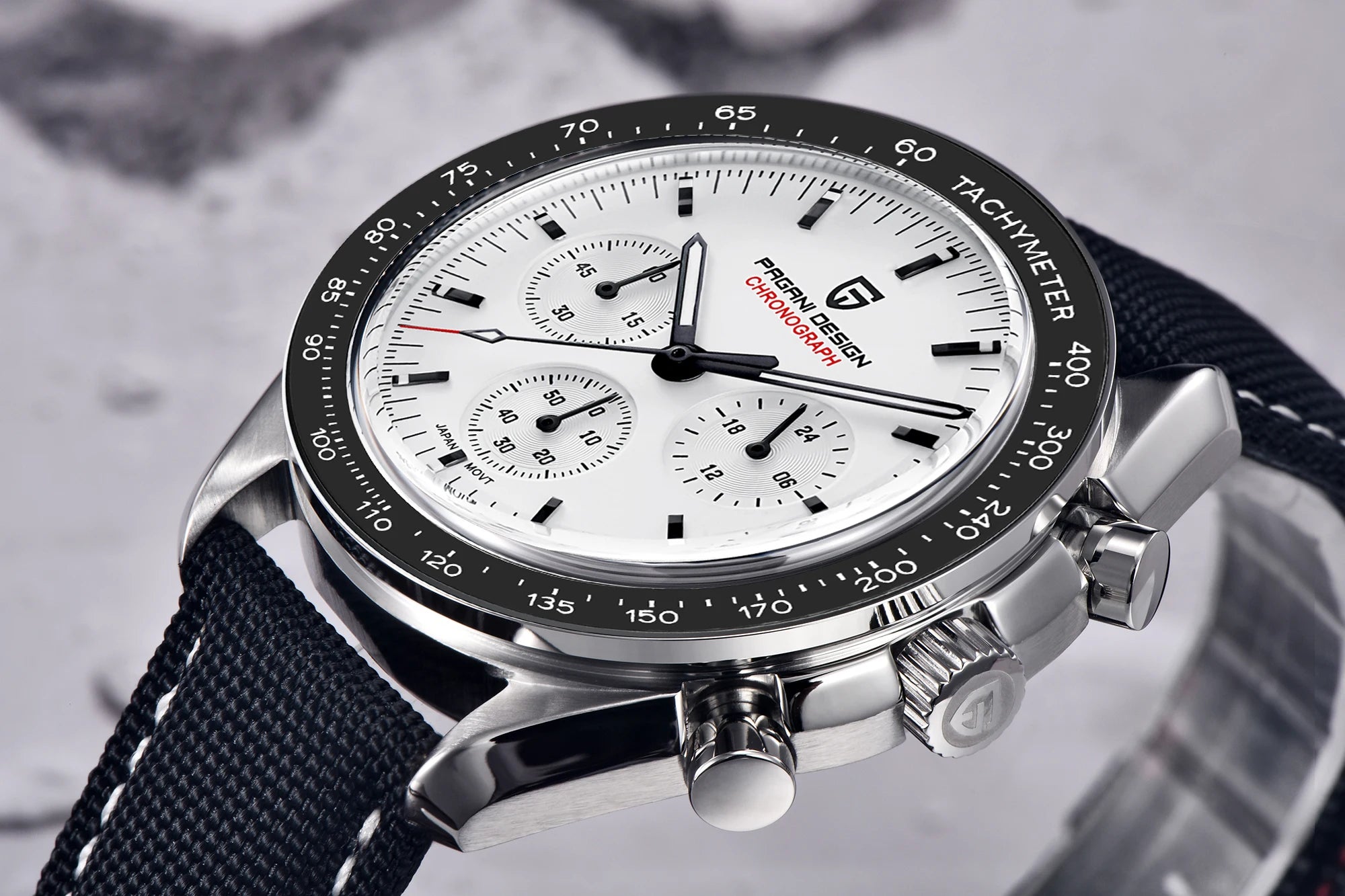 PAGANI DESIGN Orologio da Uomo al Quarzo Cronografo Modello PD-1701 Vetro Zaffiro Impermeabile 100M