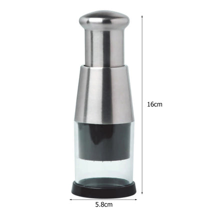 Manual Stainless Steel Food Chopper Kitchen Utensil Mini Mincer for Garlic Onion and Vegetables