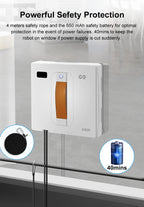 Fensterreinigungsroboter ABIR WD8, Dualer Wasserspray, Laser-Sensor, hohe Saugkraft, intelligenter Roboter zur Trocken- und Nassreinigung von Fenstern und Wänden
