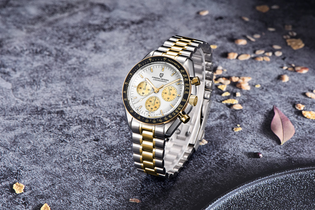 PAGANI DESIGN 2026 Nuovo Orologio da Polso Cronografo Sportivo di Lusso al Quarzo per Uomo con Data Automatica e Quadrante con Motivo Meteorite
