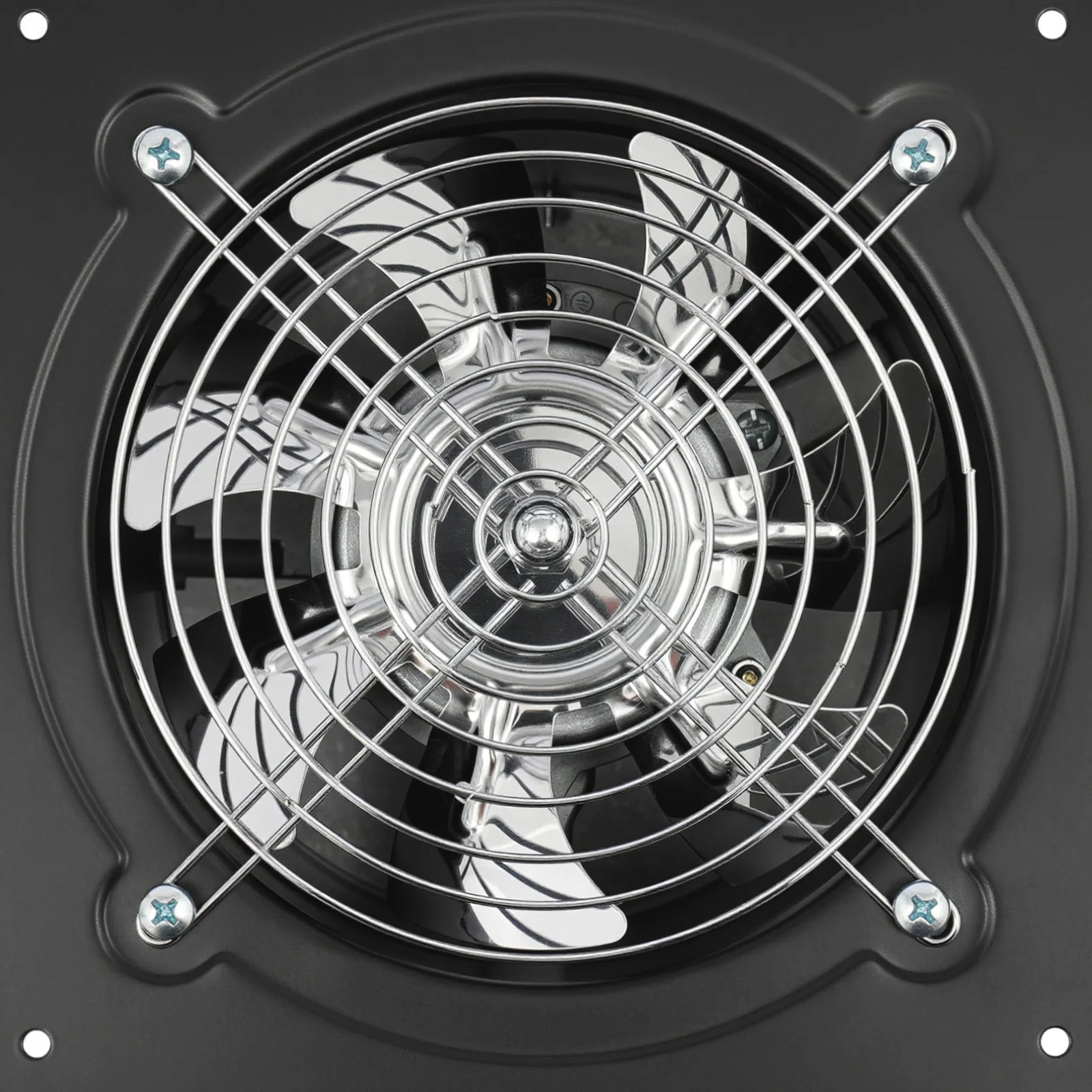 Ventilatore Estrattore Industriale/Domestico da 6 Pollici, Peso Netto 1,25 kg, EU 220V 50Hz, Cablaggio Richiesto, Fori di Montaggio Pre-forati