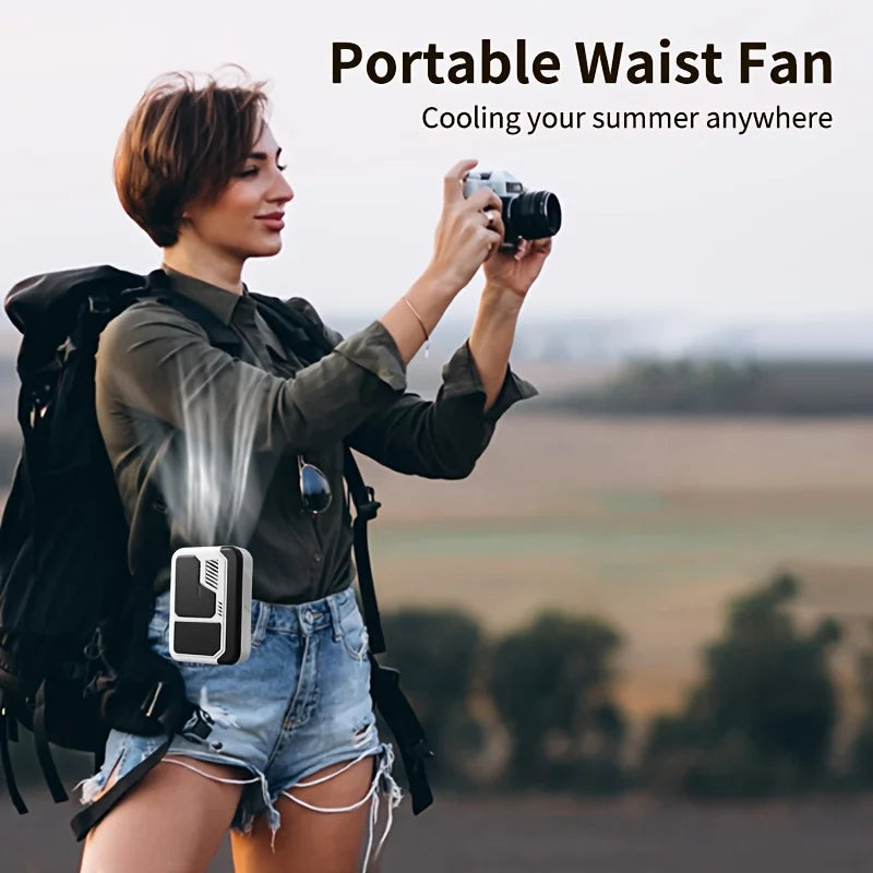 Ventilatore Personale Portatile Mini Leggero Silenzioso Ricaricabile con 3 Velocità, Ventilatore Tascabile Compatto per Esterni, Casa e Ufficio