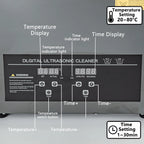 2L/3L/6L/10L/15L/30L Ultraschallreiniger, digitale Heizung, 40kHz Edelstahl Ultraschallreinigungsmaschine, Haushaltsgerät