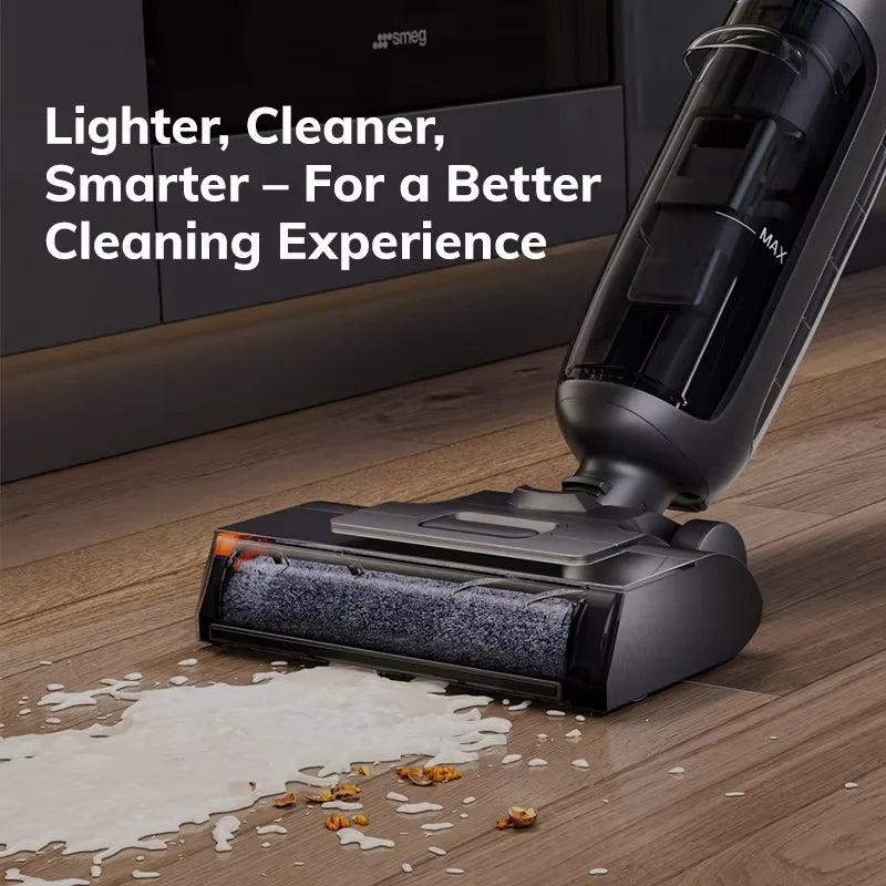 ILIFE W90 Pro Kabelloser intelligenter Nass- und Trockensauger, 7000Pa Saugkraft, 1-Minuten-Selbstreinigung, Doppelwassertank, verbesserte Version des W90