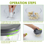 Affettatrice pelapatate manuale, tritatutto per cipolle, pressa per aglio, tritatutto per alimenti portatile, affettatrice Dicer Mixer per verdure da cucina