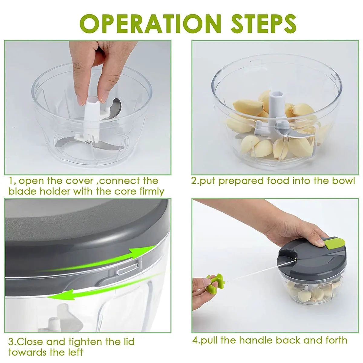 Affettatrice pelapatate manuale, tritatutto per cipolle, pressa per aglio, tritatutto per alimenti portatile, affettatrice Dicer Mixer per verdure da cucina